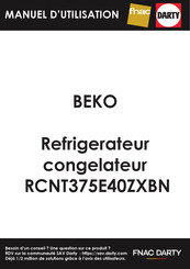 Beko RCNT375E40ZXBN Manuel D'utilisation