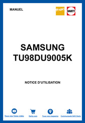 Samsung TU98DU9005K Guide Utilisateur