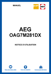 AEG OAG7M281DL Notice D'utilisation