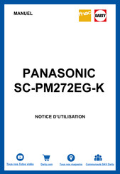 Panasonic SC-PM270 Mode D'emploi