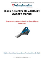 Black & Decker HLVA315J22 Mode D'emploi