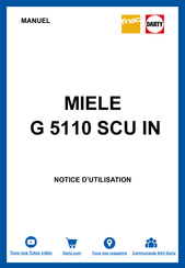 Miele G 5110 SCU IN Mode D'emploi