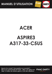 Acer ASPIRE3 A317-33-C5US Manuel D'utilisation