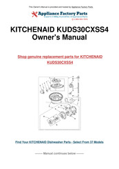 KitchenAid KUDS30CXSS4 Manuel D'instructions