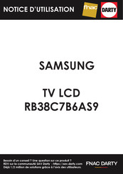 Samsung RB38C7B6AS9 Manuel D'utilisation