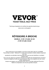 VEVOR JY-MY-KYLDB-35-220 Mode D'emploi