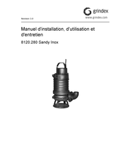 Grindex 8120.280 Manuel D'installation, D'utilisation Et D'entretien