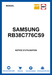 Samsung RB38C776CS9 Manuel D'utilisation