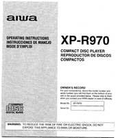 Aiwa XP-R970 Mode D'emploi