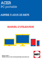 Acer Aspire 3 A315-23 Manuel D'utilisation