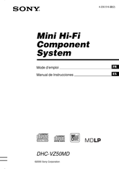 Sony DHC-VZ50MD Mode D'emploi