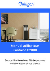 Culligan Fontaine C2000 Manuel Utilisateur