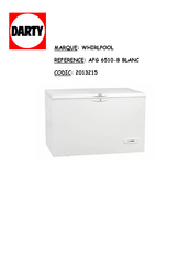 Whirlpool AFG 6510-B Fiche Produit