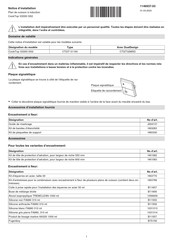 V-ZUG CookTop V2000 I302 Notice D'installation