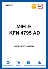 Miele KFN 4795 Série Mode D'emploi