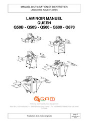 RAM QUEEN Q600 Manuel D'utilisation Et D'entretien