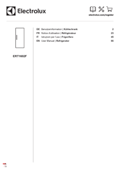 Electrolux ERT1602F Notice D'utilisation