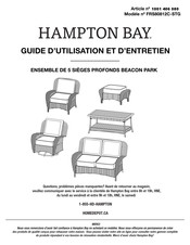 HAMPTON BAY FRS80812C-STG Guide D'utilisation Et D'entretien