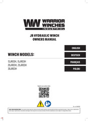 WARRIOR WINCHES 20JR03H Manuel D'instructions