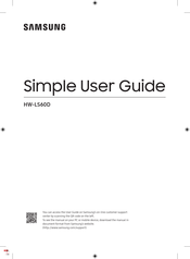 Samsung HW-LS60D Guide Simplifie