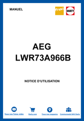 AEG LWR73A966B Notice D'utilisation