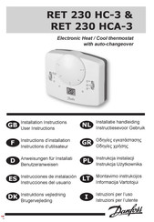 Danfoss RET 230 HCA-3 Instructions D'installation