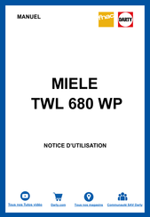 Miele TWL 680 WP Mode D'emploi