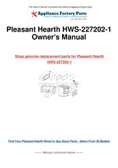 Pleasant Hearth HWS-227202-1 Manuel D'instructions