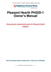 Pleasant Hearth PH20D Manuel D'instructions