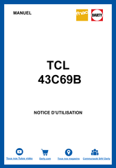 TCL 43C69B Notice D'utilisation