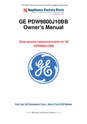 GE Profile PDW8000 Série Manuel Du Propriétaire