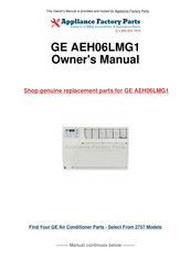 GE AEH05 Manuel D'utilisation Et Instructions D'installation