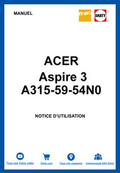 Acer Aspire 3 A315-59G Manuel D'utilisation