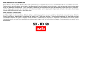 APRILIA SX 50 Mode D'emploi