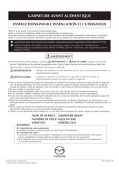 Mazda KSC6 V4 9A0 Instructions Pour L'installation Et L'utilisation