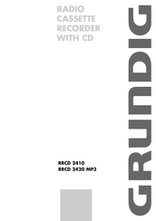 Grundig RRCD 2420 MP3 Mode D'emploi