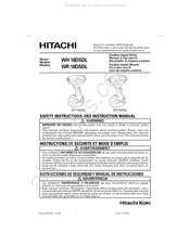 Hitachi WH 18DSDL Instructions De Sécurité Et Mode D'emploi