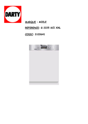 Miele G 2225 SCI XXL Mode D'emploi