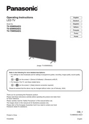 Panasonic TV-55W95AEG Mode D'emploi