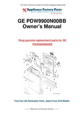 GE Profile PDW9900N00BB Manuel Du Propriétaire