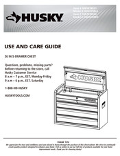 Husky 1001819531 Guide D'utilisation Et D'entretien