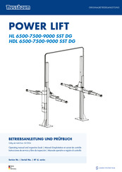 Nussbaum HDL 6500 SST DG Manuel D'exploitation