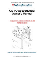 GE CDW9000 Série Manuel Du Propriétaire