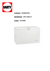 Whirlpool AFG 6400-B Manuel D'instructions