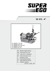 Super Ego 1500001485 Instructions D'utilisation