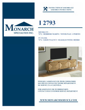 Monarch Specialties I 2793 Instructions D'assemblage