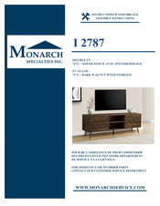 Monarch Specialties I 2787 Instructions D'assemblage