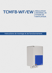 Sentera Controls TCMF8-WF Instructions De Montage Et De Fonctionnement