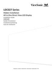 ViewSonic LDC027-180 Guide D'installation