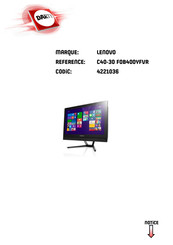 Lenovo IdeaCentre C40 Serie Guide D'utilisation